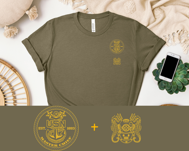 Navy Master Chief Master Diver Qualification T-Shirt - Gold Collection